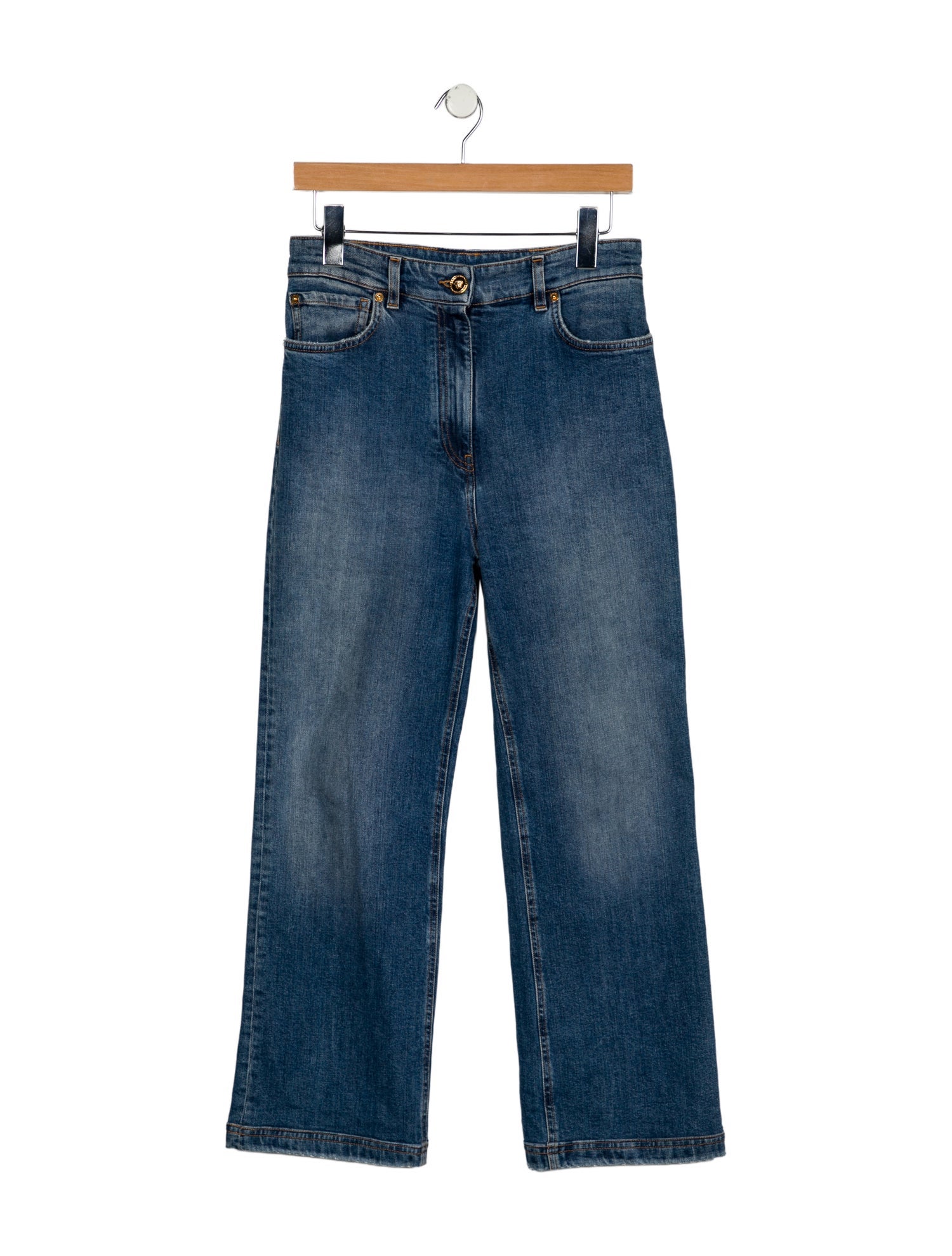 Versace High-Rise Wide Leg Jeans