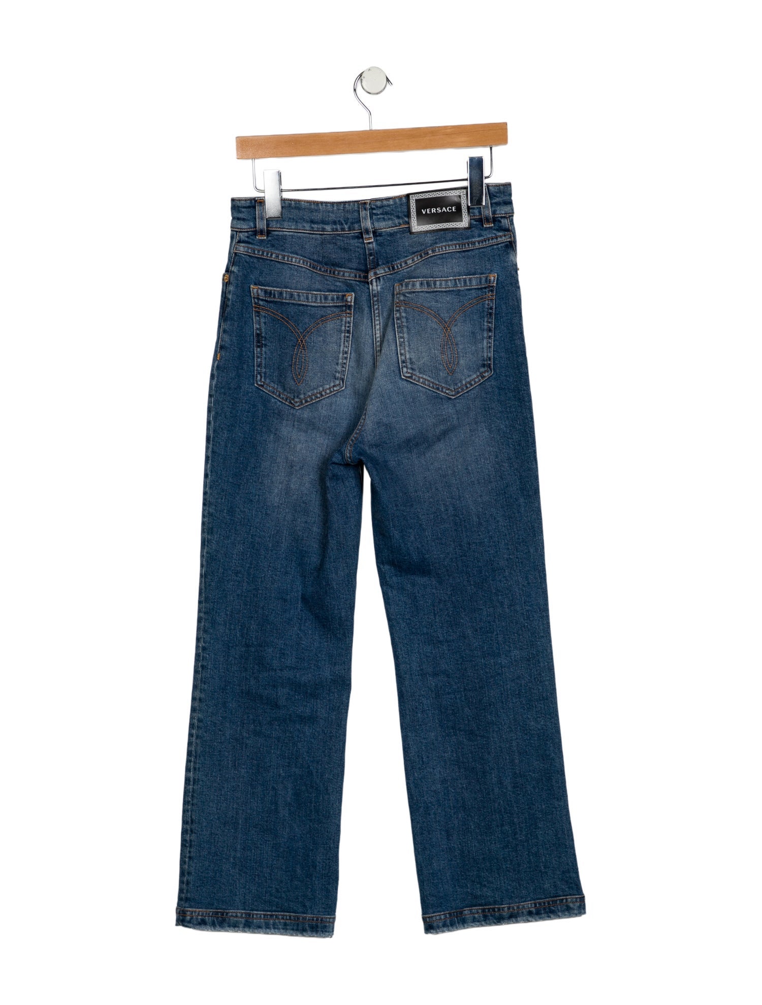 Versace High-Rise Wide Leg Jeans