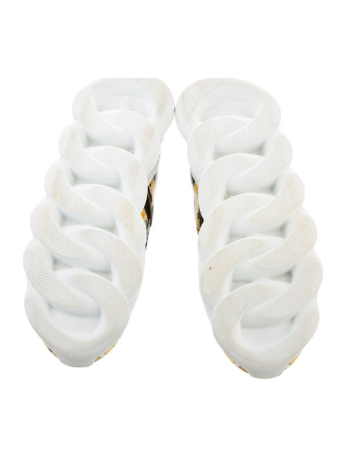 Versace Greca Pattern Leather Chunky Sneakers