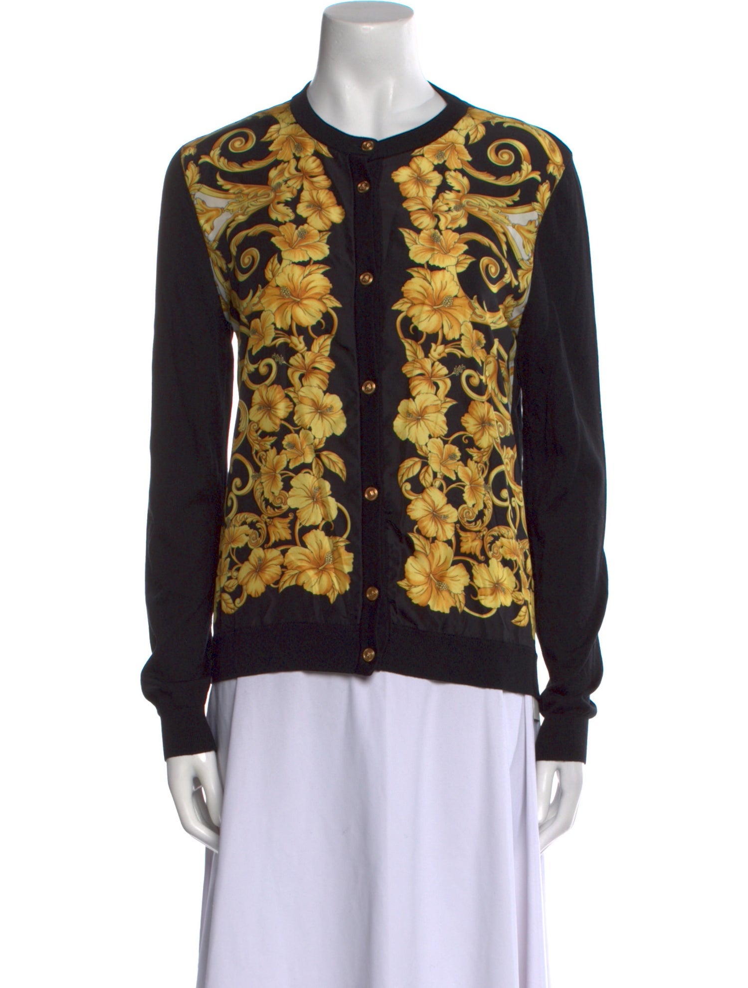 Versace Silk Printed Sweater