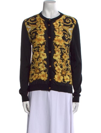 Versace Silk Printed Sweater