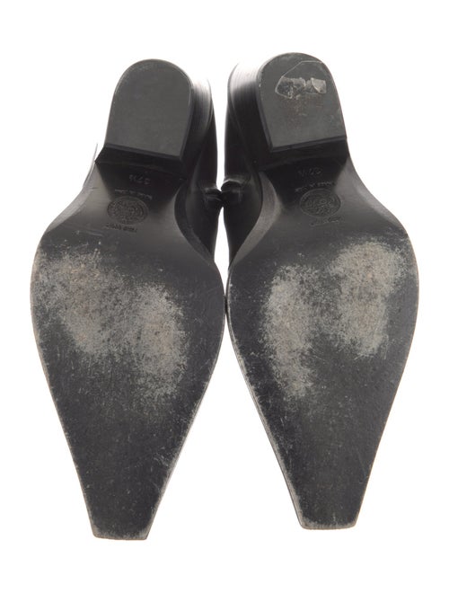 Versace Leather Graphic Print Chelsea Boots