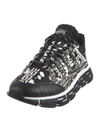 Versace Leather Printed Chunky Sneakers