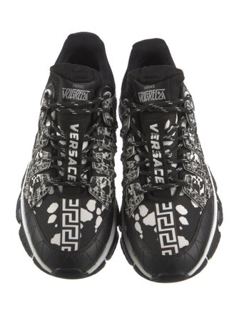Versace Leather Printed Chunky Sneakers