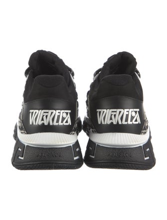 Versace Leather Printed Chunky Sneakers