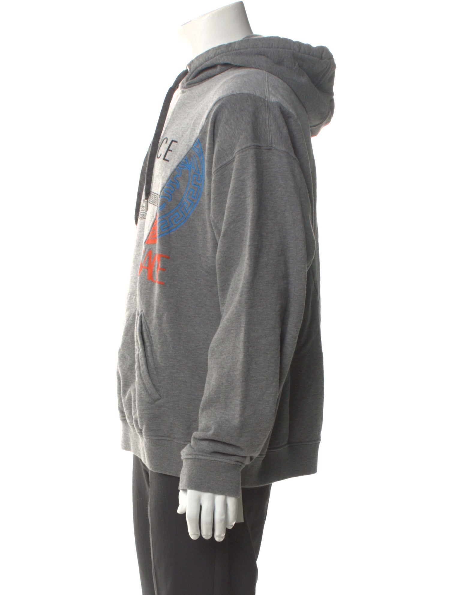 Versace Graphic Print Crew Neck Hoodie