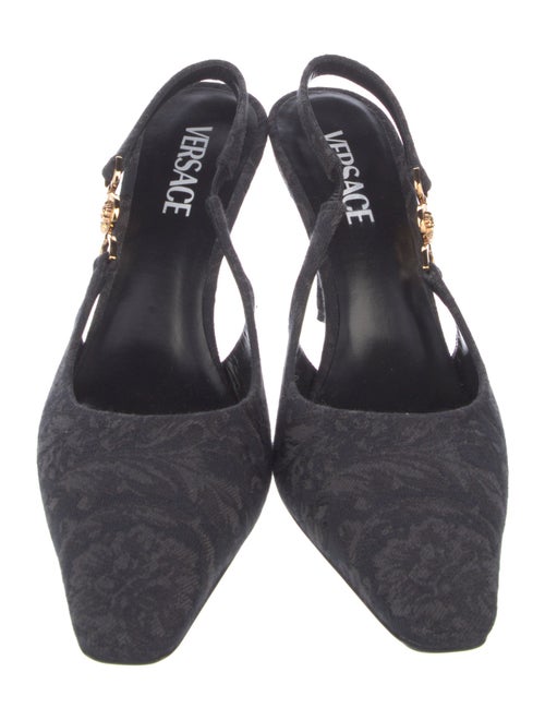 Versace Jacquard Slingback Sandals