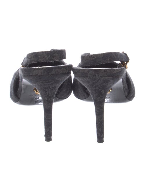 Versace Jacquard Slingback Sandals