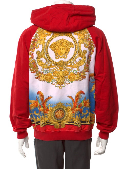 Versace Graphic Print Crew Neck Hoodie