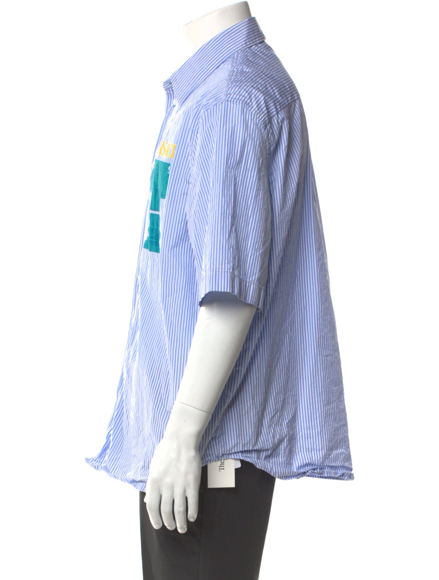 Versace Striped Short Sleeve Shirt