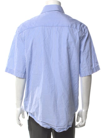 Versace Striped Short Sleeve Shirt