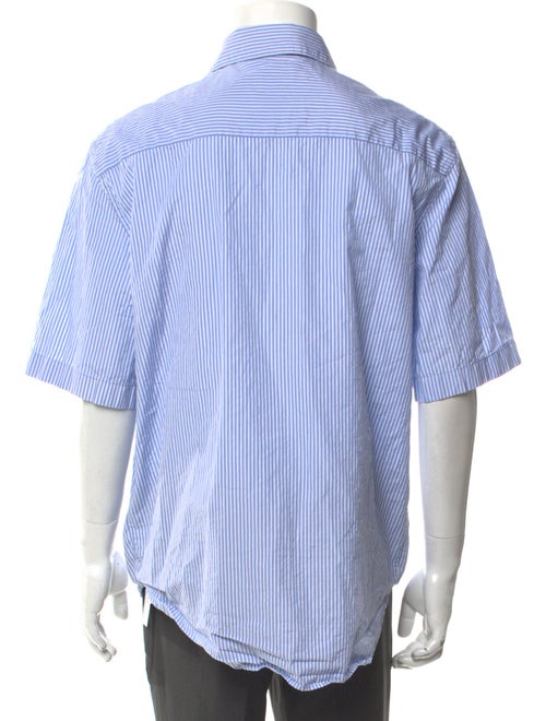 Versace Striped Short Sleeve Shirt