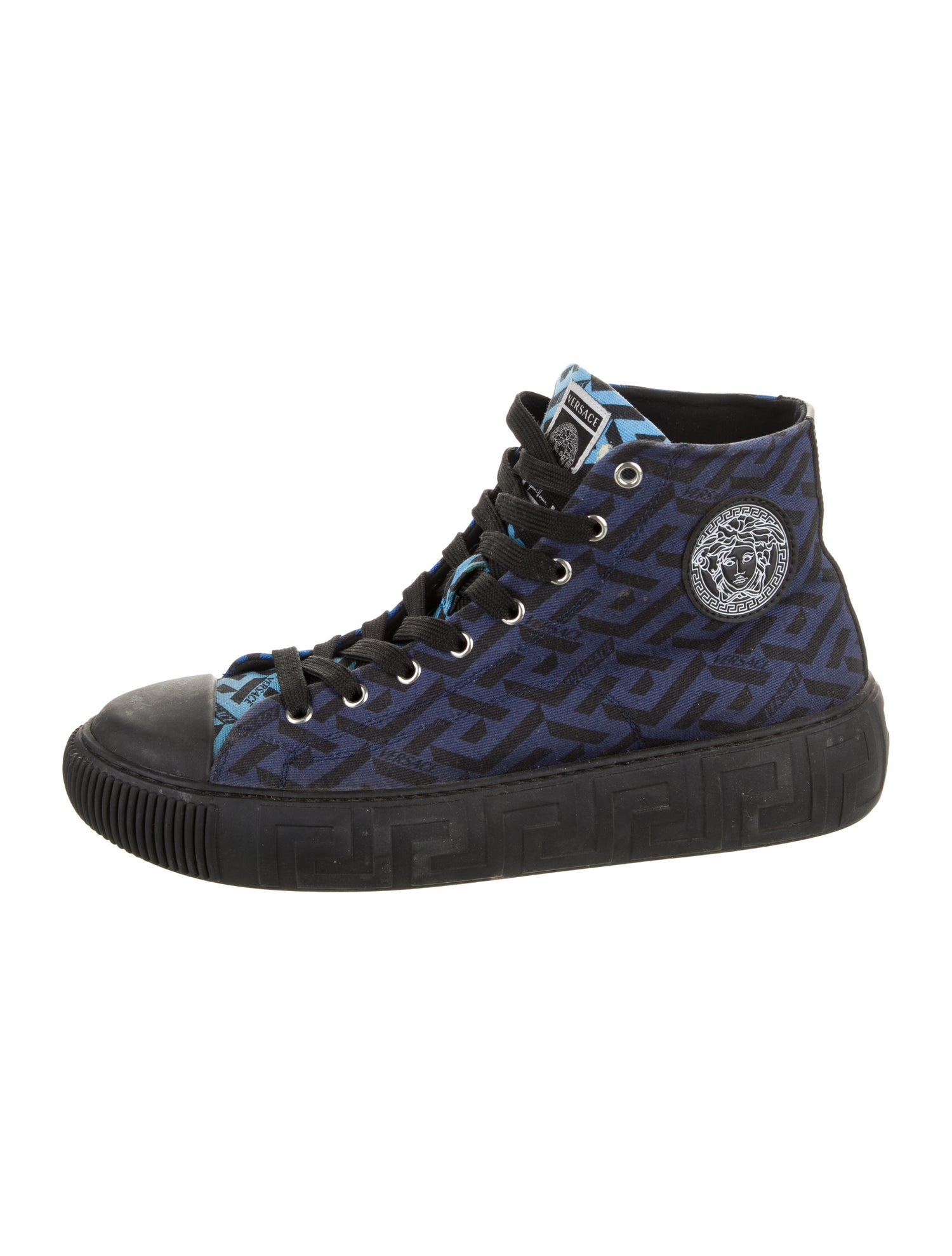 Versace Canvas Printed Sneakers