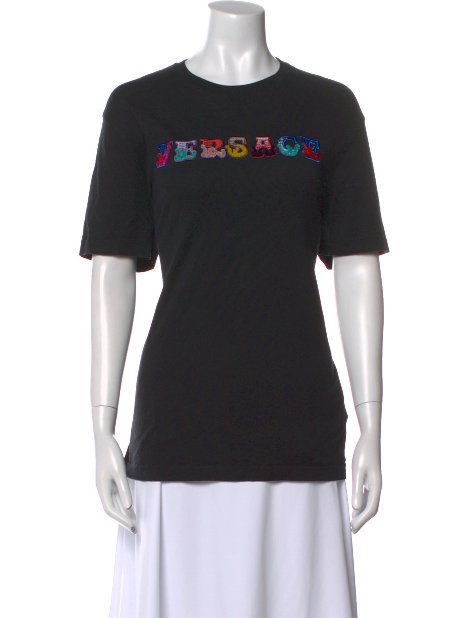 Versace Graphic Print Crew Neck T-Shirt