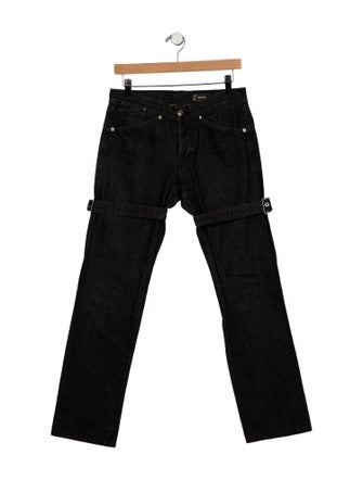 Versace Mid-Rise Straight Leg Jeans