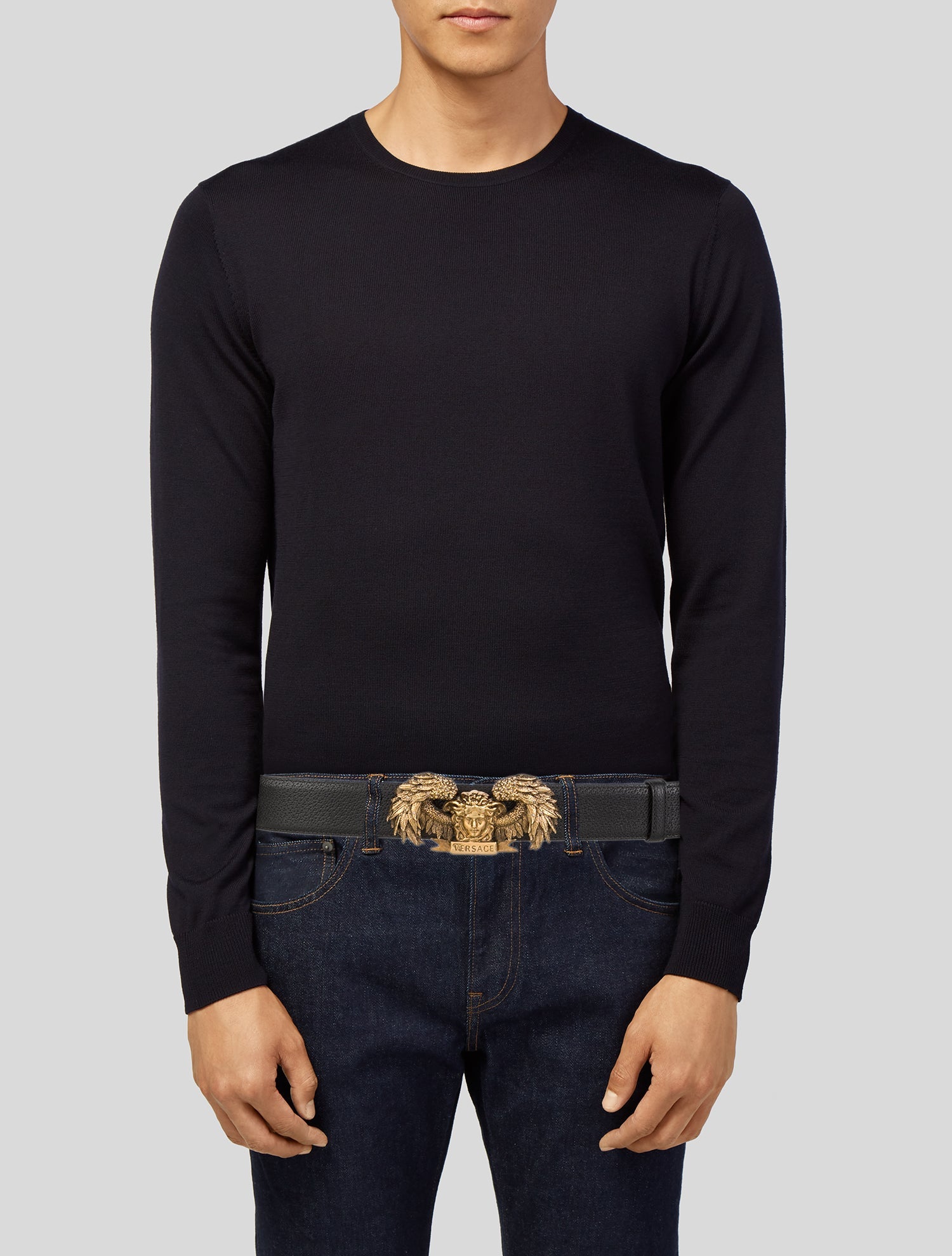 Versace Leather Belt Kit