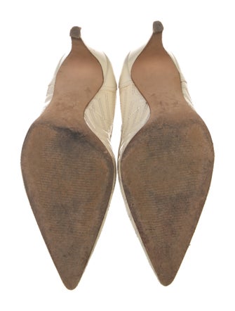 Versace Medusa Insignia Patent Leather Pumps