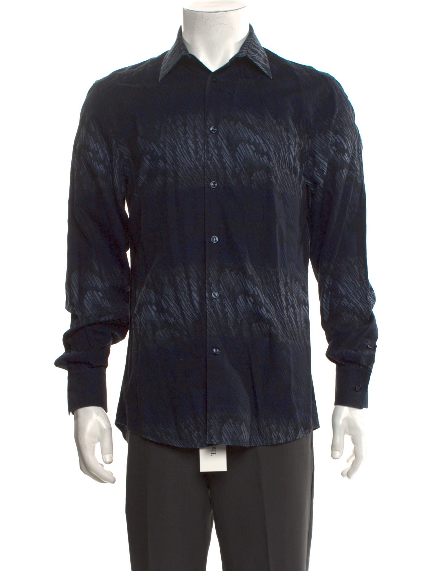 Versace Collection Printed Long Sleeve Shirt