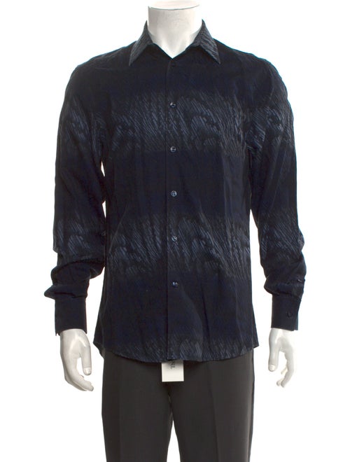 Versace Collection Printed Long Sleeve Shirt