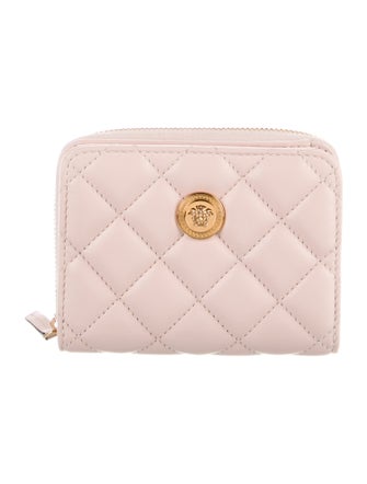 Versace Quilted Pattern Leather Wallet