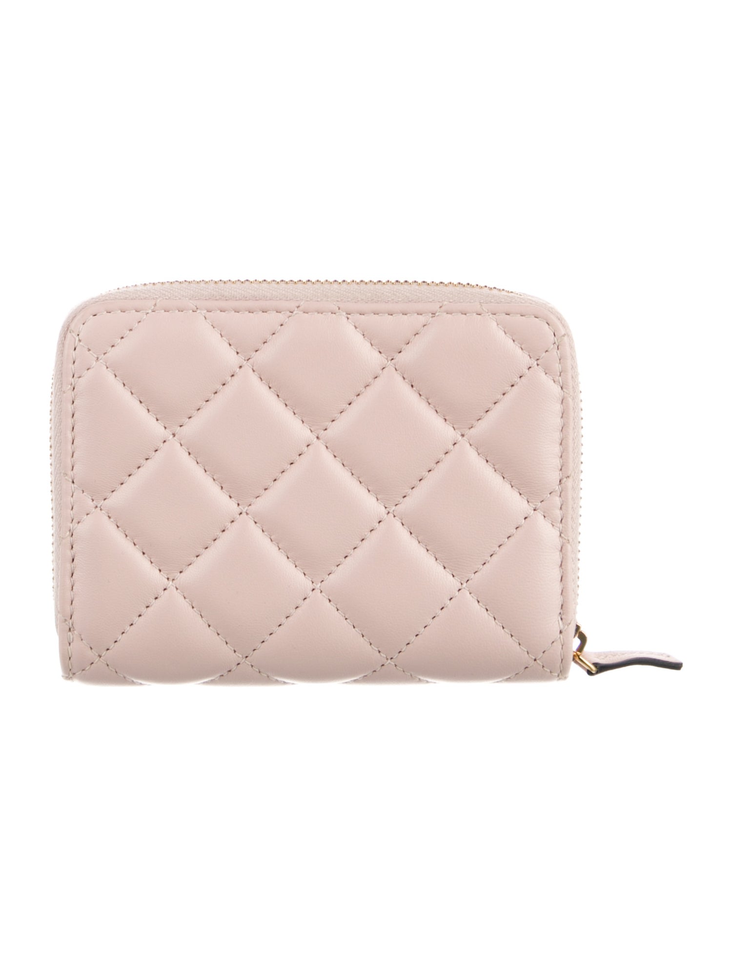 Versace Quilted Pattern Leather Wallet