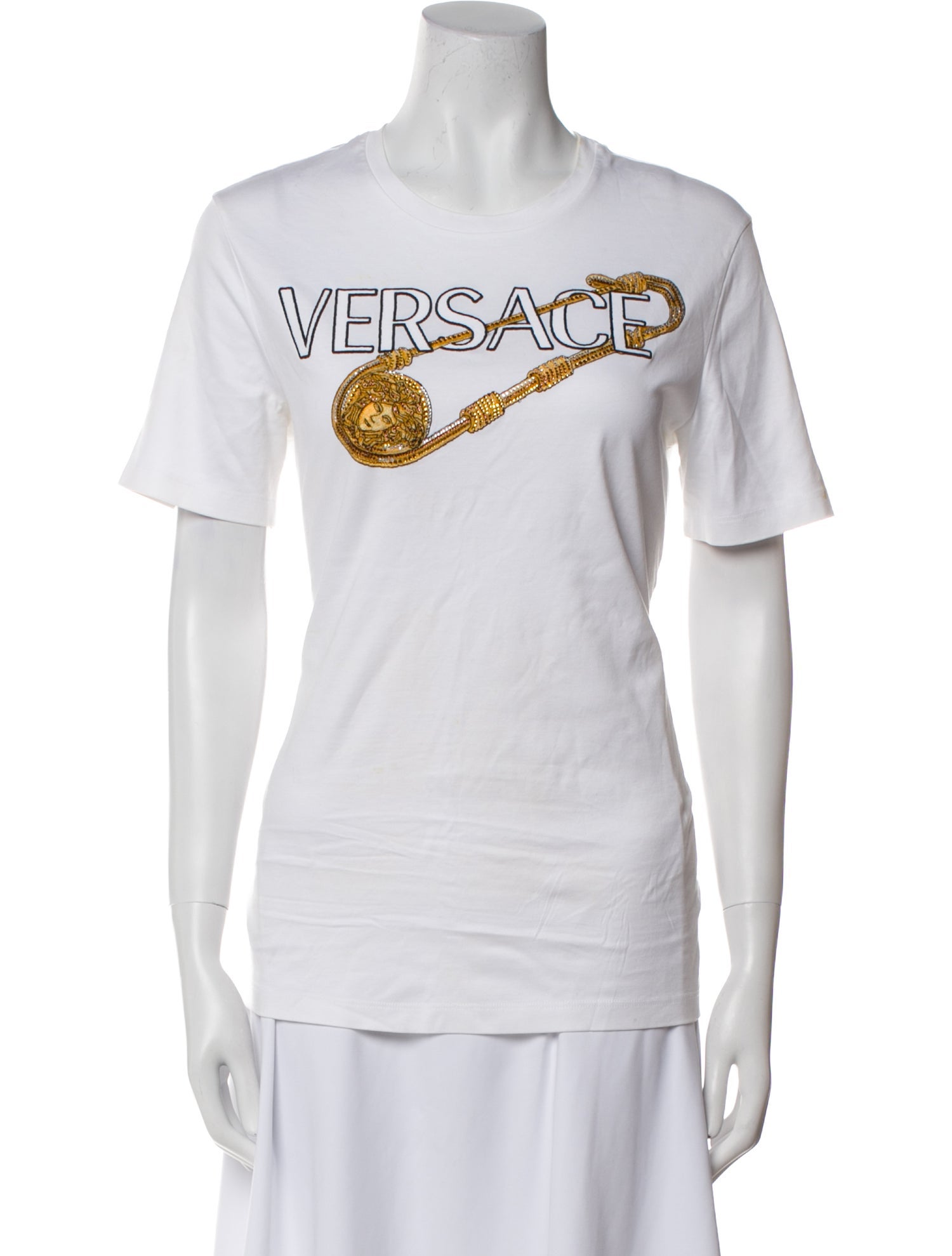 Versace Graphic Print Crew Neck T-Shirt