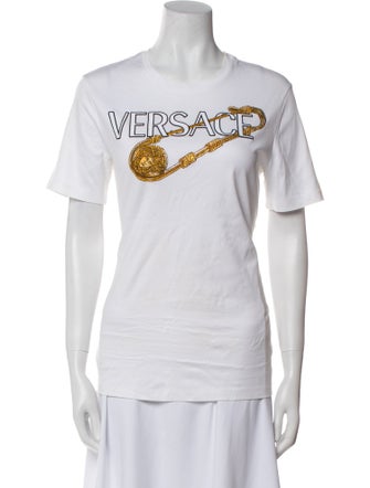 Versace Graphic Print Crew Neck T-Shirt