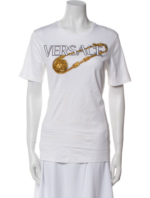 Versace Graphic Print Crew Neck T-Shirt