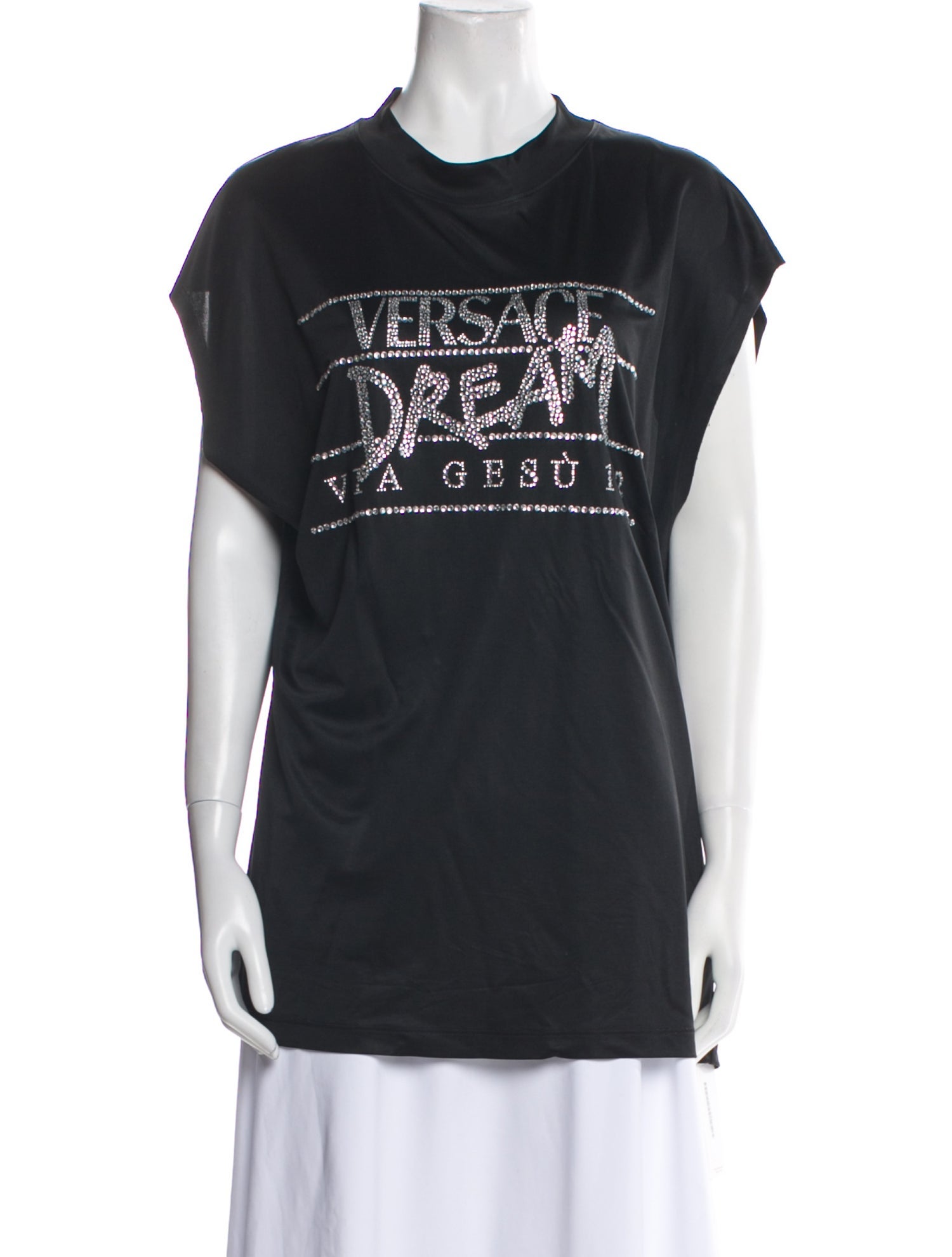 Versace Graphic Print Crew Neck T-Shirt