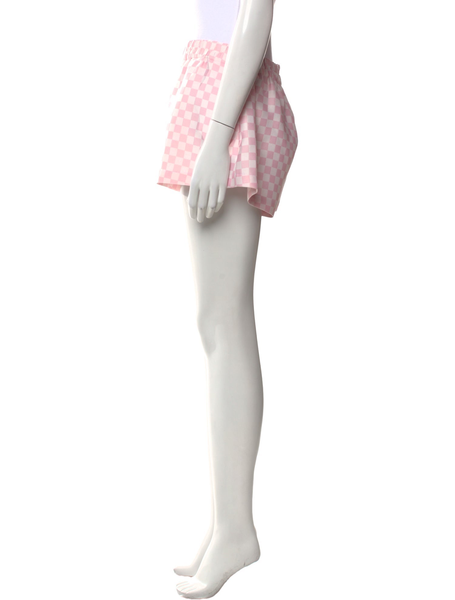 Versace Plaid Print Mini Shorts w/ Tags