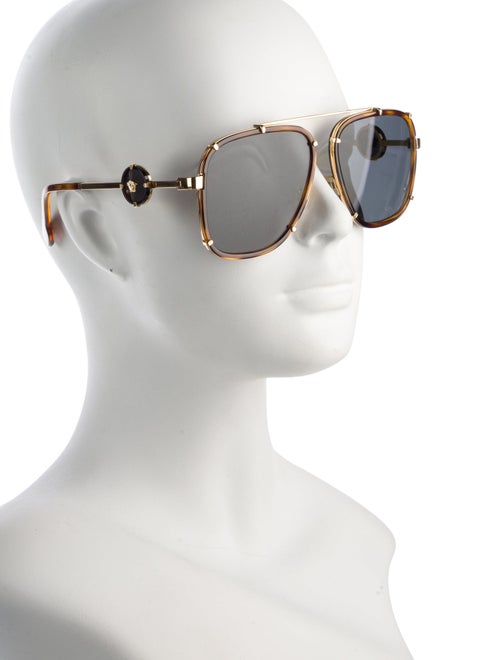 Versace Medusa Insignia Square Sunglasses