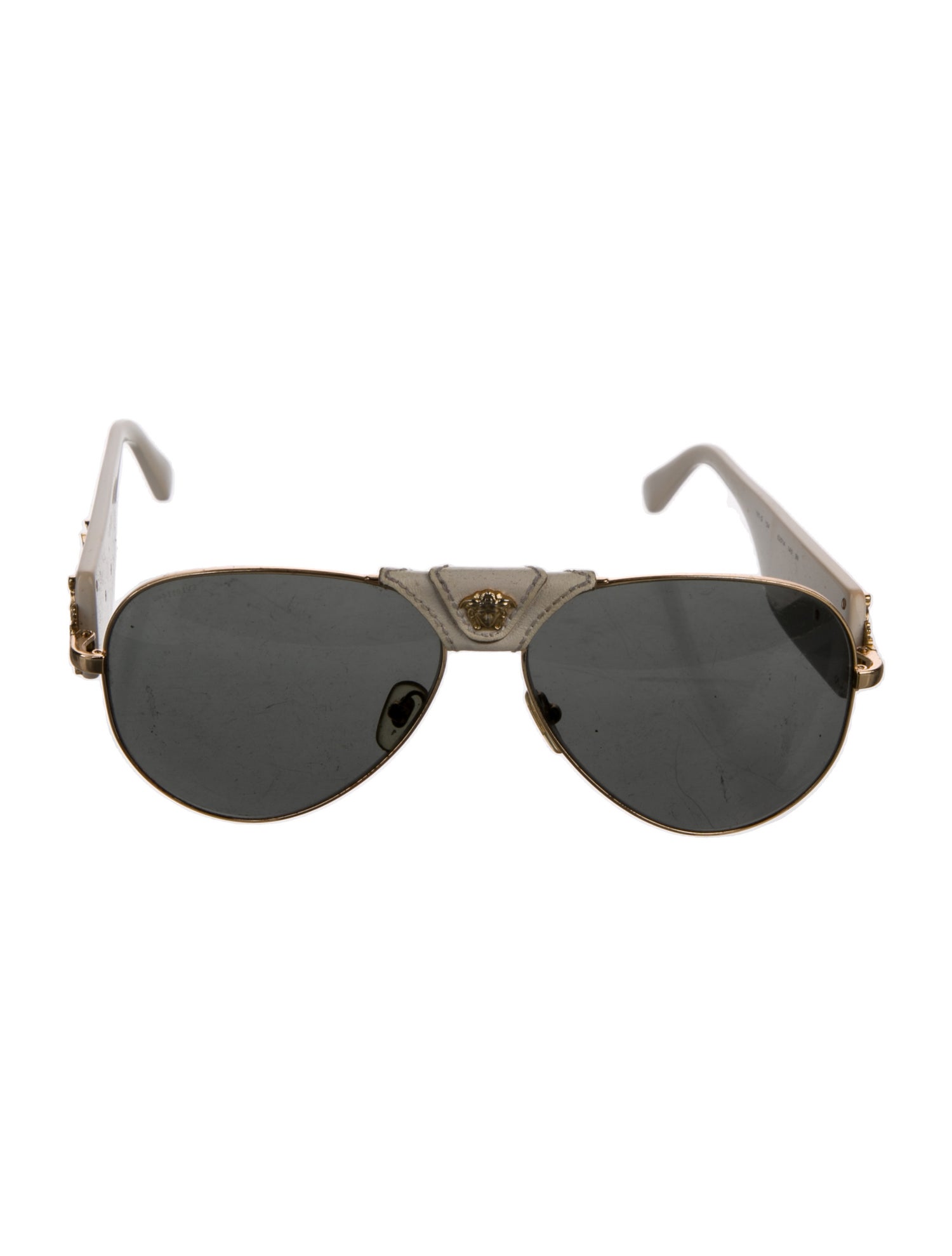 Versace Medusa Insignia Aviator Sunglasses