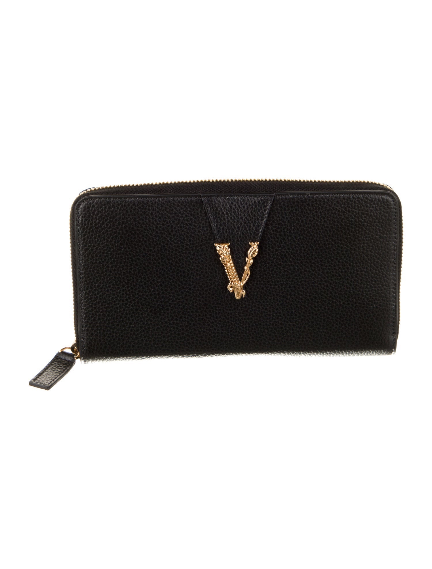 Versace Leather Continental Wallet