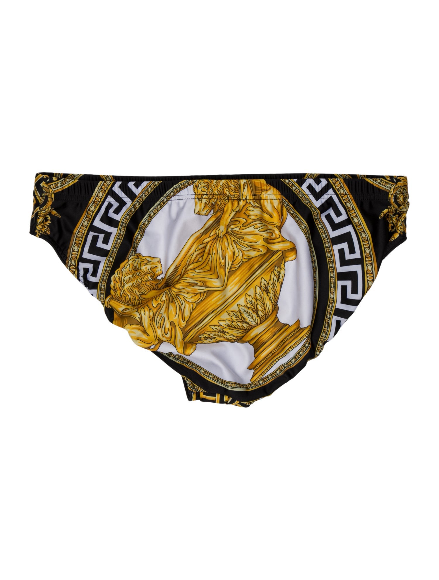 Versace Grecca Pattern Printed Swim Briefs