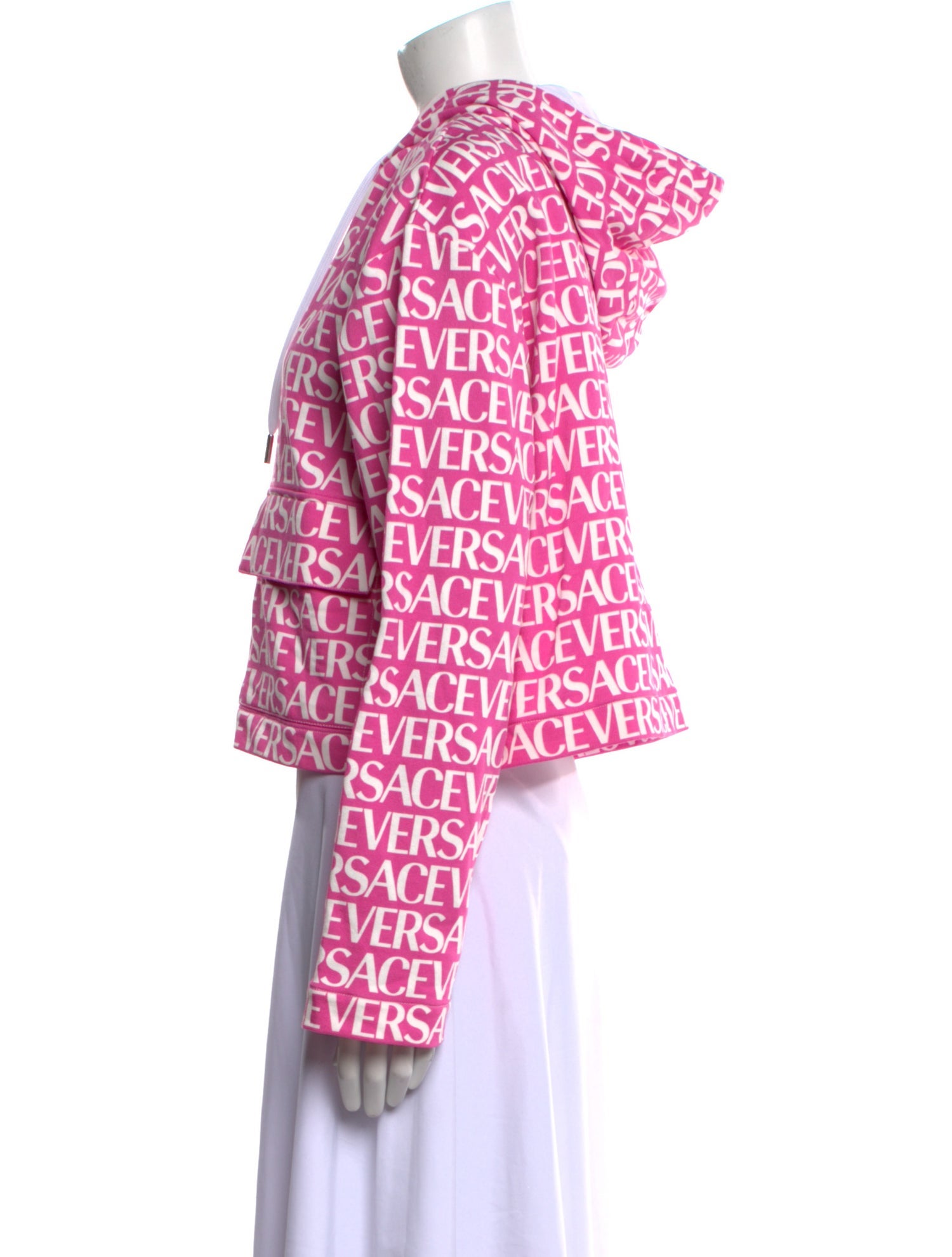 Versace Printed V-Neck Sweatshirt