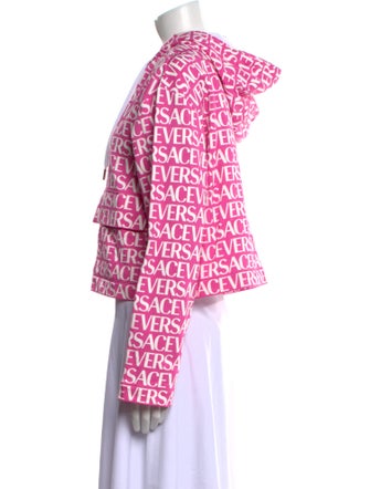 Versace Printed V-Neck Sweatshirt