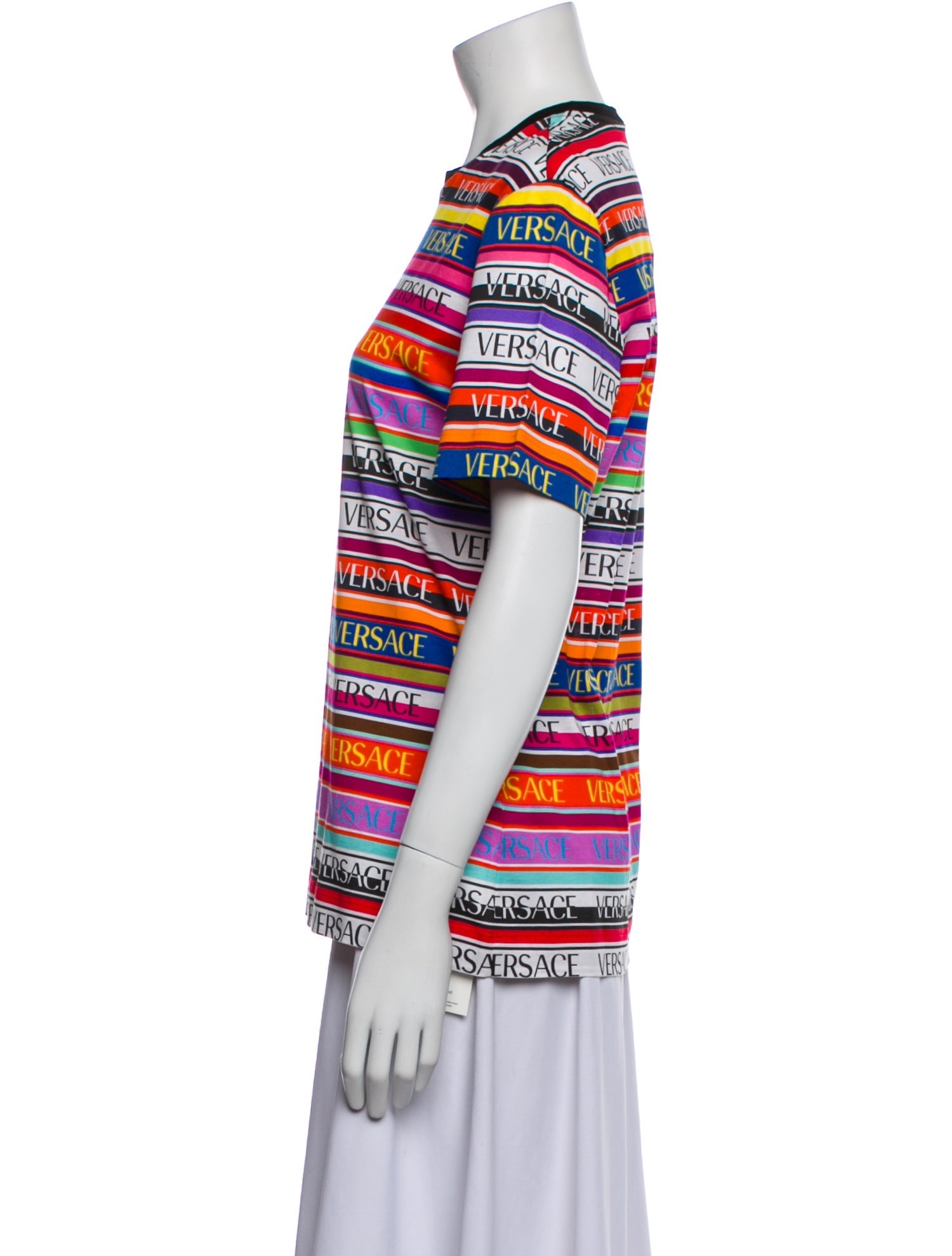 Versace Printed Crew Neck T-Shirt w/ Tags