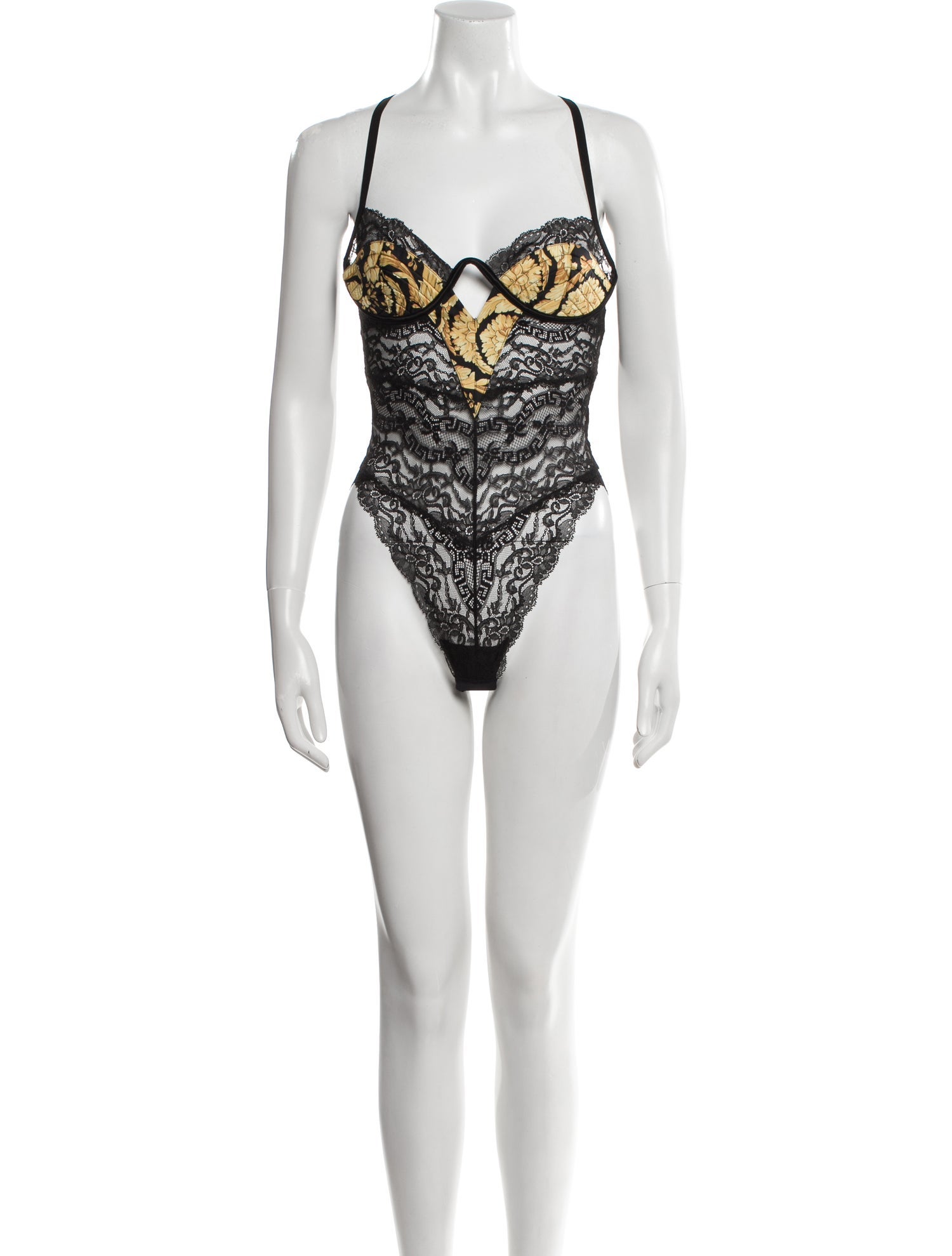 Versace Square Neckline Sleeveless Bodysuit w/ Tags