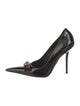 Versace Medusa Insignia Patent Leather Pumps