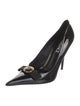 Versace Medusa Insignia Patent Leather Pumps