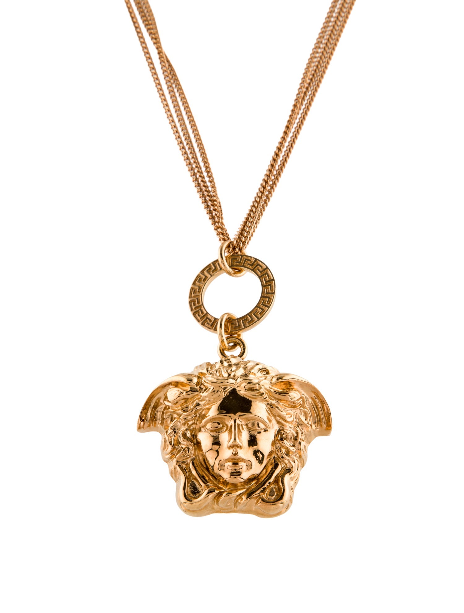 Versace Medusa Head Multistrand Pendant Necklace