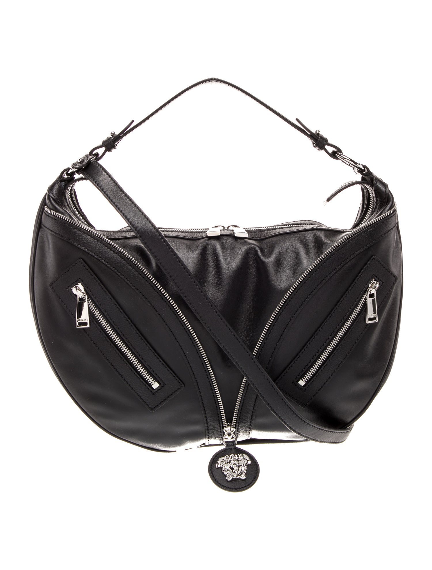 Versace Leather Top Handle Bag