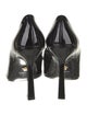 Versace Patent Leather Leather Trim Embellishment Pumps