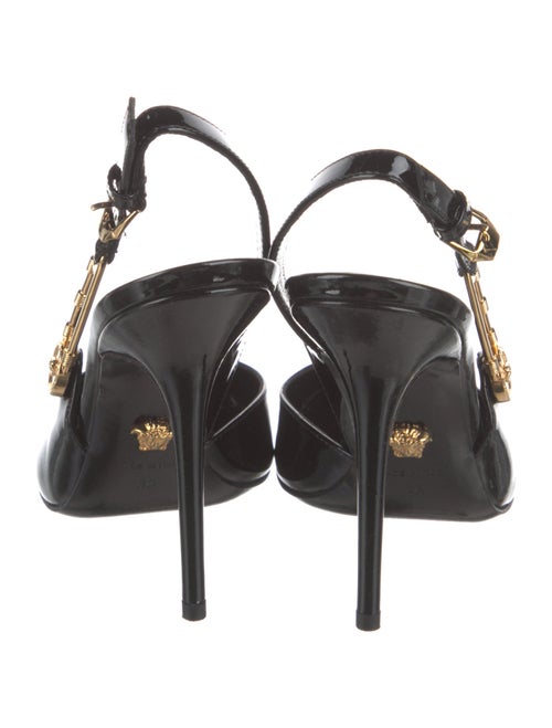 Versace Patent Leather Slingback Pumps