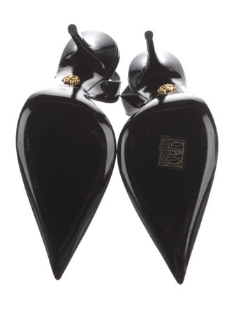 Versace Patent Leather Slingback Pumps