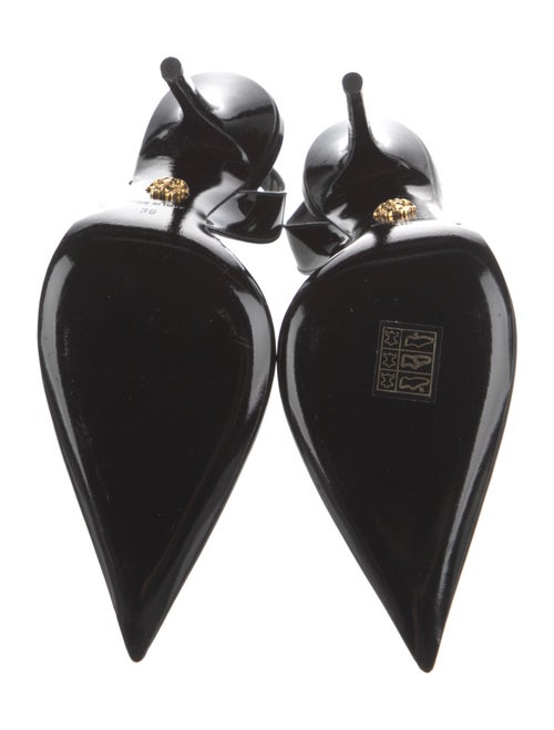 Versace Patent Leather Slingback Pumps