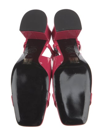 Versace Patent Leather Slingback Pumps