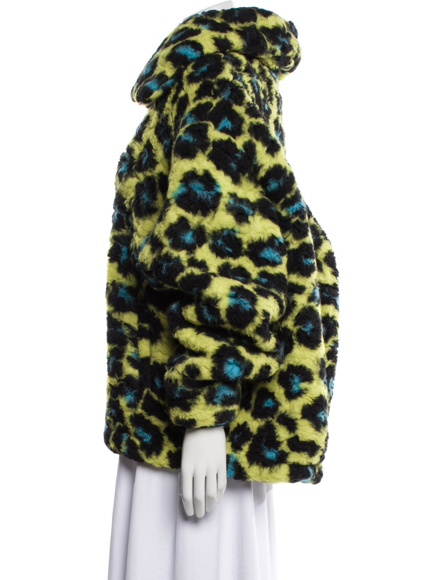 Versace Printed Faux Fur Jacket