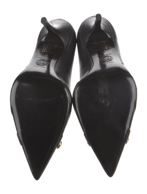 Versace Leather Studded Accents Pumps
