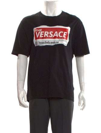 Versace Graphic Print Crew Neck T-Shirt